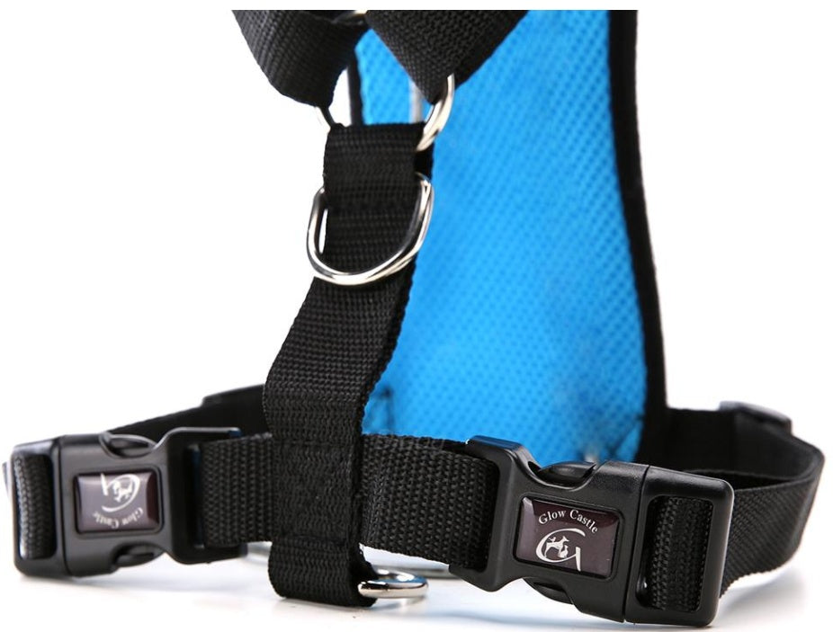 Breathable Mesh Dog Safety Harness & Car Strap